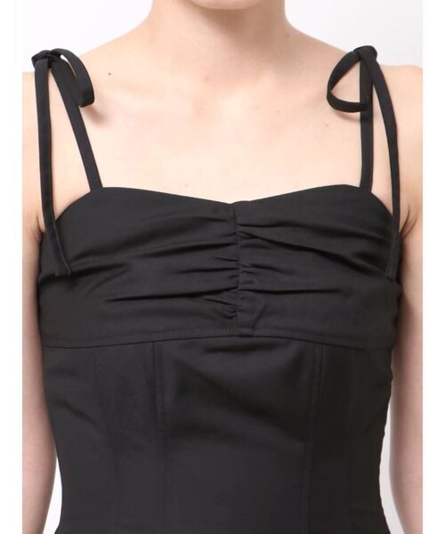 EVRIS（エヴリス）の「ショルダーリボンプリーツミニワンピース（ワンピース・レディース・ブラック/イエロー・SMALL/MEDIUM）」の10枚目の写真