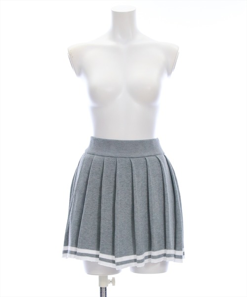 clear（クリア）の「ダブルカラーポロニット&スカートセットアップ［韓国 カジュアル ガーリー］（ワンピース・レディース・ネイビー/杢グレー/ブラウン・F）」の14枚目の写真