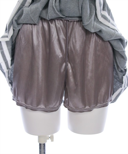 clear（クリア）の「ダブルカラーポロニット&スカートセットアップ［韓国 カジュアル ガーリー］（ワンピース・レディース・ネイビー/杢グレー/ブラウン・F）」の21枚目の写真