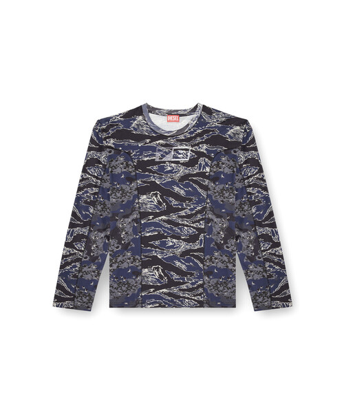 DIESEL（ディーゼル）の「メンズ 長袖Tシャツ T-BOXT-LS-CURT（Tシャツ/カットソー・メンズ・ブルー系その他・XXX-LARGE/SMALL/MEDIUM/LARGE/X-LARGE/XX-LARGE/X-SMALL）」の5枚目の写真