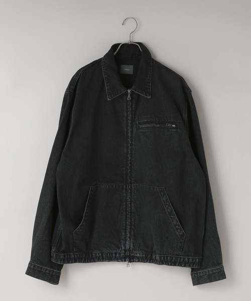 LOWRYS FARM（ローリーズファーム）の「【LFM(U)】デニムＺＩＰブルゾン　 571362（デニムジャケット・メンズ・ブラック/ブラウン・MEDIUM/LARGE）」の14枚目の写真