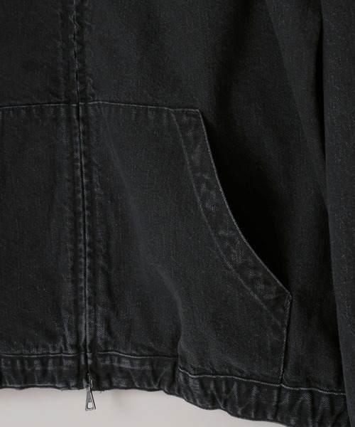 LOWRYS FARM（ローリーズファーム）の「【LFM(U)】デニムＺＩＰブルゾン　 571362（デニムジャケット・メンズ・ブラック/ブラウン・MEDIUM/LARGE）」の17枚目の写真