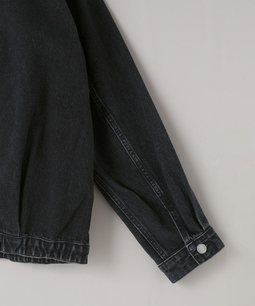 LOWRYS FARM（ローリーズファーム）の「【LFM(U)】デニムＺＩＰブルゾン　 571362（デニムジャケット・メンズ・ブラック/ブラウン・MEDIUM/LARGE）」の22枚目の写真