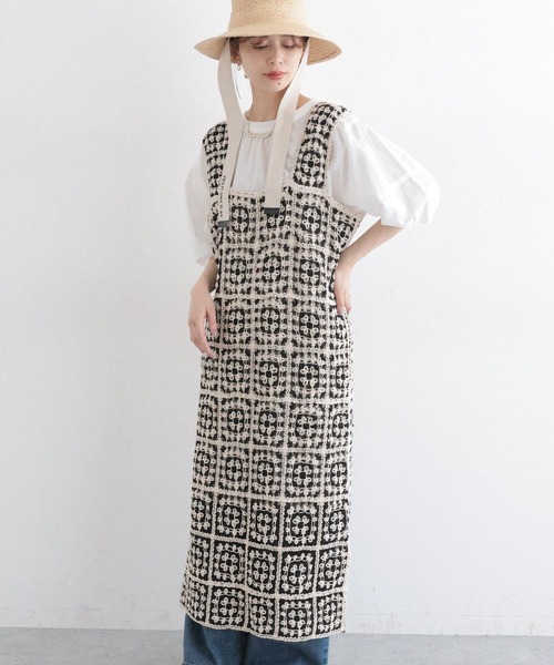 studio CLIP（スタディオクリップ）の「クロシェレースワンピース[プチサイズあり]（ワンピース・レディース・その他2/その他1/ブラック・PF/FREE）」の7枚目の写真