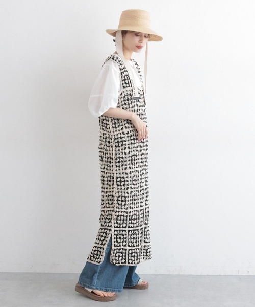 studio CLIP（スタディオクリップ）の「クロシェレースワンピース[プチサイズあり]（ワンピース・レディース・その他2/その他1/ブラック・PF/FREE）」の6枚目の写真