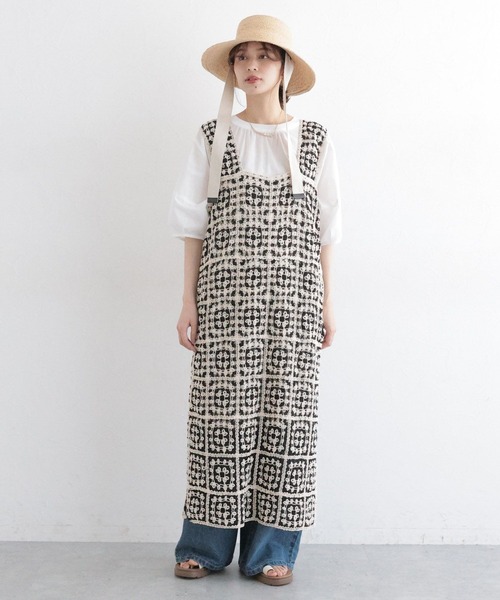 studio CLIP（スタディオクリップ）の「クロシェレースワンピース[プチサイズあり]（ワンピース・レディース・その他2/その他1/ブラック・PF/FREE）」の5枚目の写真