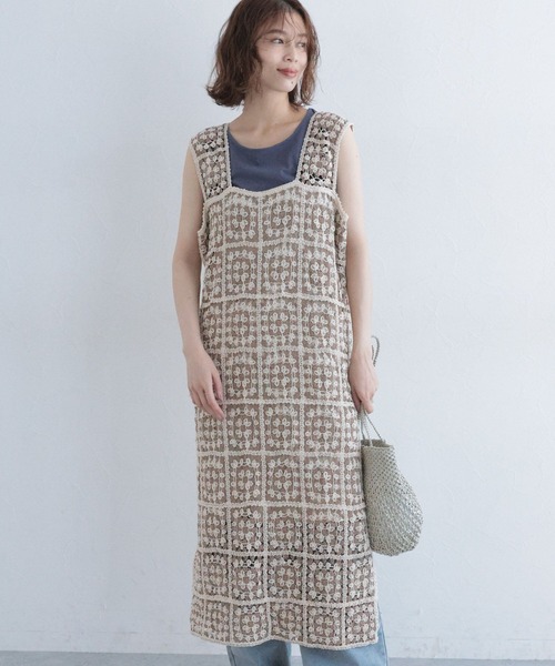 studio CLIP（スタディオクリップ）の「クロシェレースワンピース[プチサイズあり]（ワンピース・レディース・その他2/その他1/ブラック・PF/FREE）」の22枚目の写真