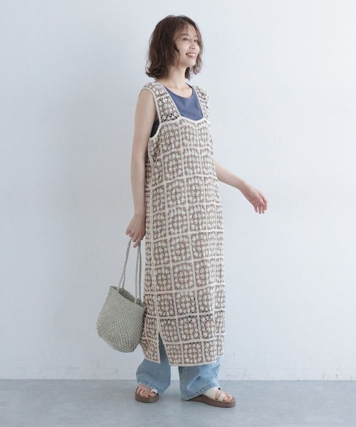 studio CLIP（スタディオクリップ）の「クロシェレースワンピース[プチサイズあり]（ワンピース・レディース・その他2/その他1/ブラック・PF/FREE）」の18枚目の写真