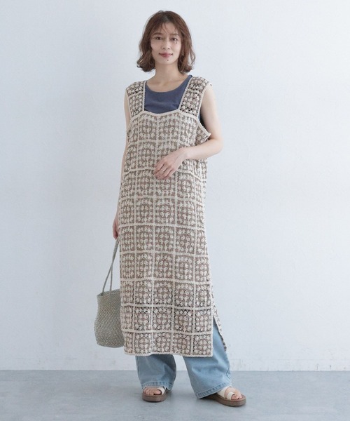 studio CLIP（スタディオクリップ）の「クロシェレースワンピース[プチサイズあり]（ワンピース・レディース・その他2/その他1/ブラック・PF/FREE）」の17枚目の写真