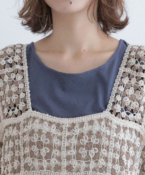 studio CLIP（スタディオクリップ）の「クロシェレースワンピース[プチサイズあり]（ワンピース・レディース・その他2/その他1/ブラック・PF/FREE）」の10枚目の写真