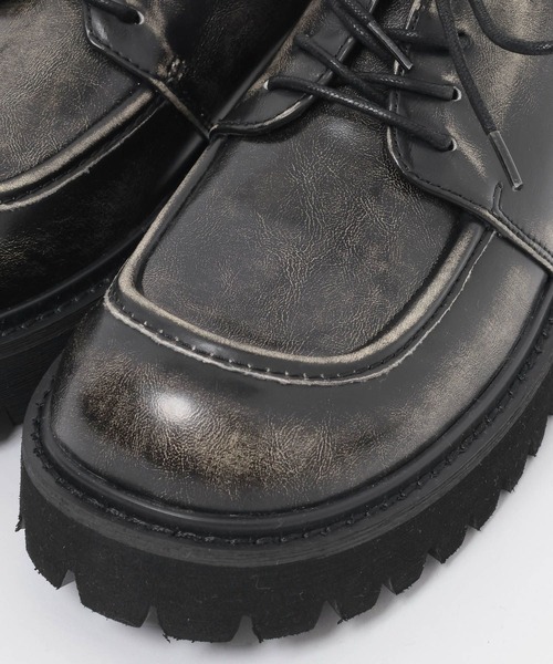 JEANASIS(ジーナシス)の「レースUPマニッシュシューズ/578876(ローファー・レディース・レッド系その他/ブラック系その他・MEDIUM/LARGE)」の11枚目の写真