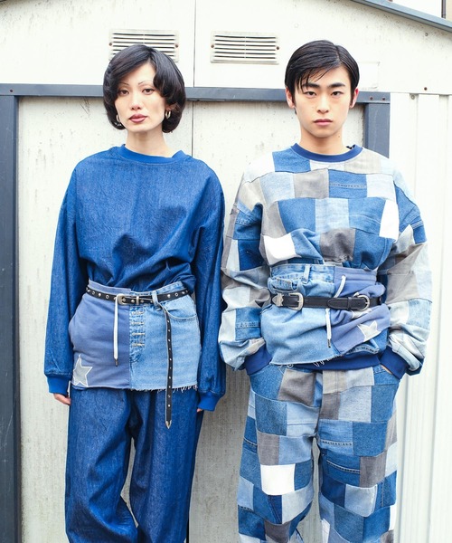 G.V.G.V.(ジーヴィージーヴィー)の「PATCHWORK DENIM PANTS(デニムパンツ・メンズ・マルチ・ONE SIZE)」の2枚目の写真