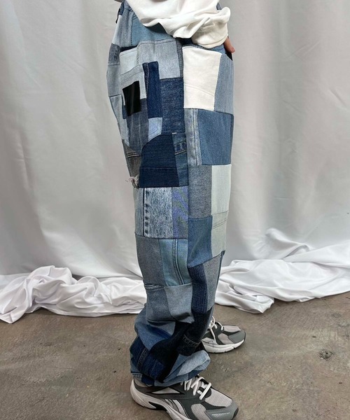 G.V.G.V.(ジーヴィージーヴィー)の「PATCHWORK DENIM PANTS(デニムパンツ・メンズ・マルチ・ONE SIZE)」の4枚目の写真