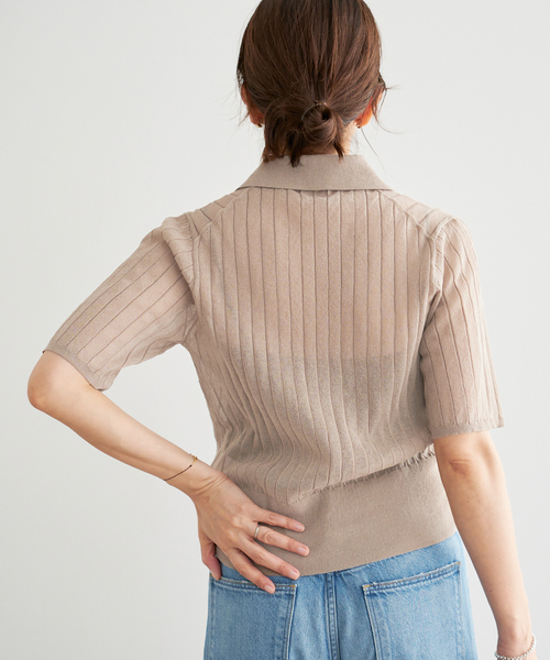 セール】FILMY COTTON 襟付きプルオーバー（ニット/セーター）｜IENA