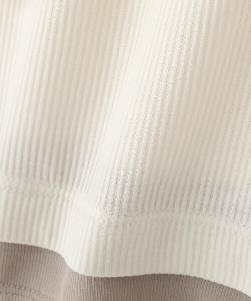 PROPORTION BODY DRESSING（プロポーションボディドレッシング）の「＜ウォッシャブル＞レイヤード風テレコ / 1215260802（Tシャツ/カットソー・レディース・グレー系その他/ホワイト系その他/ネイビー・FREE）」の14枚目の写真
