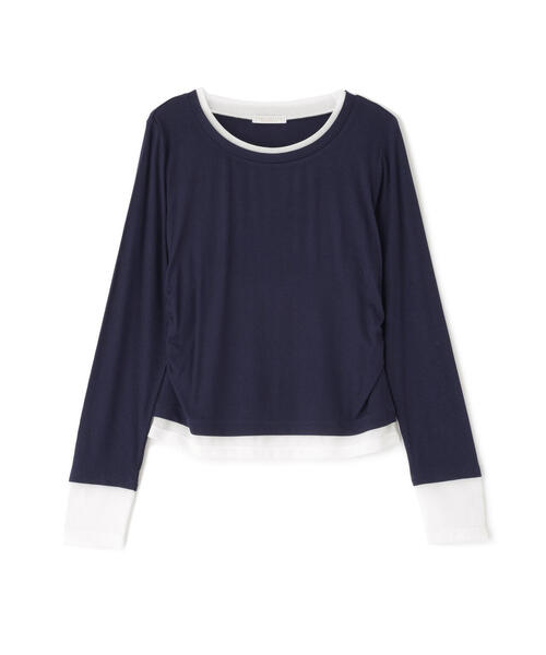 PROPORTION BODY DRESSING（プロポーションボディドレッシング）の「＜ウォッシャブル＞レイヤード風テレコ / 1215260802（Tシャツ/カットソー・レディース・グレー系その他/ホワイト系その他/ネイビー・FREE）」の15枚目の写真