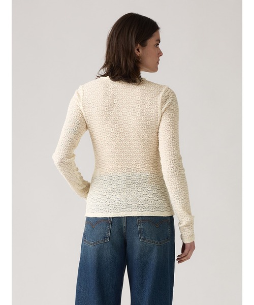 Levi's（リーバイス）の「Levi's/リーバイス アニカ クルーネック トップ（Tシャツ/カットソー・レディース・ホワイト・XS/M/S）」の2枚目の写真