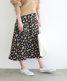 【ADAM ET ROPE'】アダムエロペ　未使用タグ付き　総柄　花柄　スカート ADAM ET ROPE'】アダムエロペ 未使用タグ付き 総柄 花柄