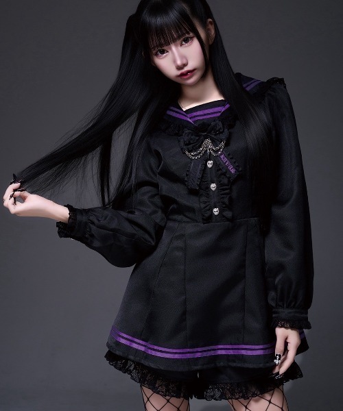 TRAVAS TOKYO/トラバス トーキョー』セーラーフリルセットアップ