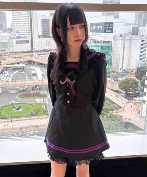 TRAVAS TOKYO/トラバス トーキョー』セーラーフリルセットアップ