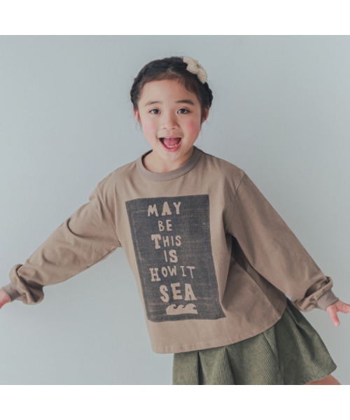 2nd(セカンド)の「ジーンズベーセカンド SEA ロングTシャツ(Tシャツ/カットソー・キッズ・ブラック/ベージュ/オフホワイト・130cm/160cm/150cm/140cm/120cm/110cm)」の3枚目の写真