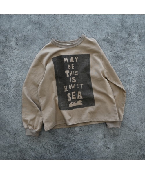 2nd(セカンド)の「ジーンズベーセカンド SEA ロングTシャツ(Tシャツ/カットソー・キッズ・ブラック/ベージュ/オフホワイト・130cm/160cm/150cm/140cm/120cm/110cm)」の5枚目の写真