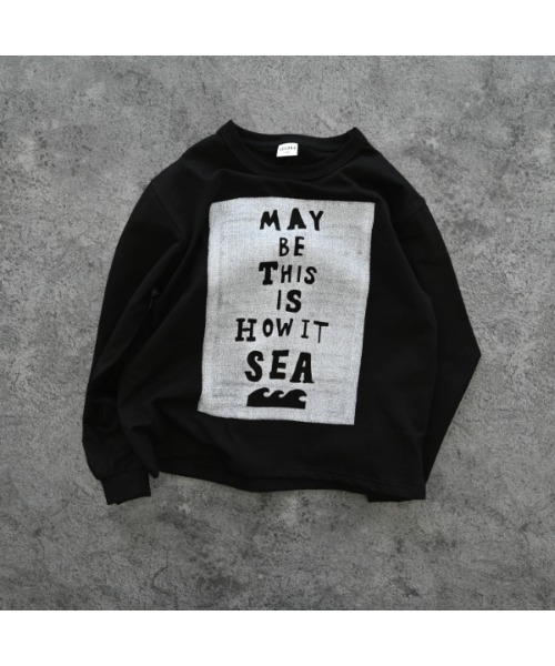 2nd(セカンド)の「ジーンズベーセカンド SEA ロングTシャツ(Tシャツ/カットソー・キッズ・ブラック/ベージュ/オフホワイト・130cm/160cm/150cm/140cm/120cm/110cm)」の7枚目の写真