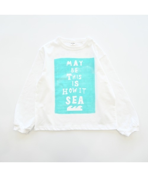 2nd(セカンド)の「ジーンズベーセカンド SEA ロングTシャツ(Tシャツ/カットソー・キッズ・ブラック/ベージュ/オフホワイト・130cm/160cm/150cm/140cm/120cm/110cm)」の10枚目の写真