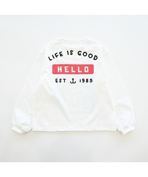 2nd(セカンド)の「ジーンズベーセカンド SEA ロングTシャツ(Tシャツ/カットソー・キッズ・ブラック/ベージュ/オフホワイト・130cm/160cm/150cm/140cm/120cm/110cm)」の11枚目の写真