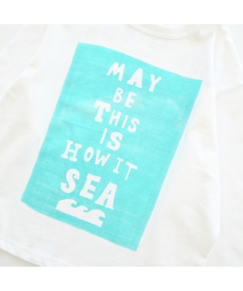 2nd(セカンド)の「ジーンズベーセカンド SEA ロングTシャツ(Tシャツ/カットソー・キッズ・ブラック/ベージュ/オフホワイト・130cm/160cm/150cm/140cm/120cm/110cm)」の12枚目の写真