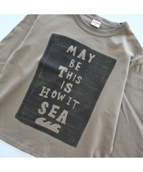 2nd(セカンド)の「ジーンズベーセカンド SEA ロングTシャツ(Tシャツ/カットソー・キッズ・ブラック/ベージュ/オフホワイト・130cm/160cm/150cm/140cm/120cm/110cm)」の16枚目の写真