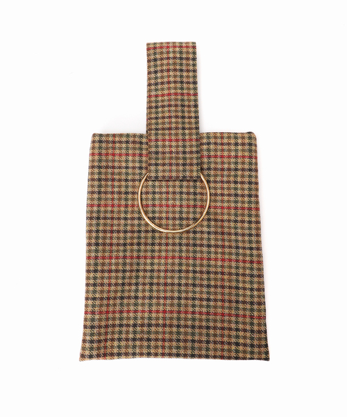 LERET.H ルレアッシュ 別注サック・カレ チェック（ハンドバッグ