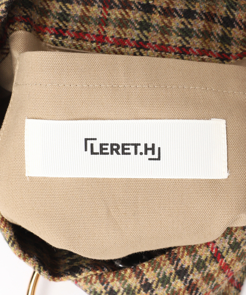 LERET.H ルレアッシュ 別注サック・カレ チェック（ハンドバッグ