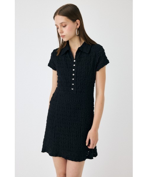 MOUSSY(マウジー)の「MERMAID LACE ミニドレス(ワンピース・レディース・ネイビー/アイボリー/ブラック・1/2)」の4枚目の写真