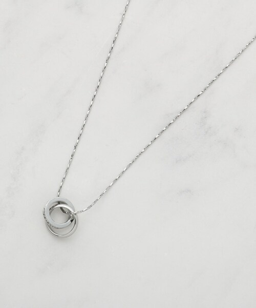 SHOO・LA・RUE(シューラルー)の「【2WAY】リング&クリアドロップネックレス(ネックレス・レディース・ダークブラウン/ピンクゴールド/シルバー/ブラック/ゴールド・00)」の7枚目の写真