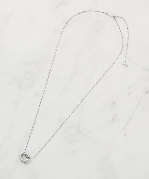 SHOO・LA・RUE(シューラルー)の「【2WAY】リング&クリアドロップネックレス(ネックレス・レディース・ダークブラウン/ピンクゴールド/シルバー/ブラック/ゴールド・00)」の8枚目の写真