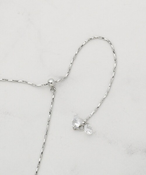 SHOO・LA・RUE(シューラルー)の「【2WAY】リング&クリアドロップネックレス(ネックレス・レディース・ダークブラウン/ピンクゴールド/シルバー/ブラック/ゴールド・00)」の9枚目の写真