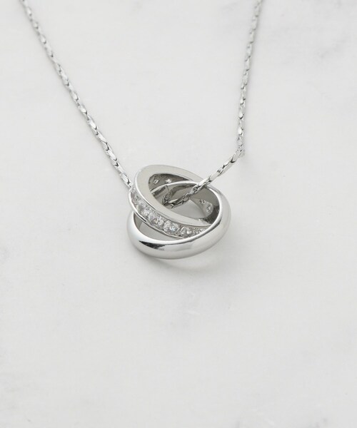 SHOO・LA・RUE(シューラルー)の「【2WAY】リング&クリアドロップネックレス(ネックレス・レディース・ダークブラウン/ピンクゴールド/シルバー/ブラック/ゴールド・00)」の10枚目の写真