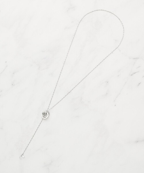 SHOO・LA・RUE(シューラルー)の「【2WAY】リング&クリアドロップネックレス(ネックレス・レディース・ダークブラウン/ピンクゴールド/シルバー/ブラック/ゴールド・00)」の11枚目の写真