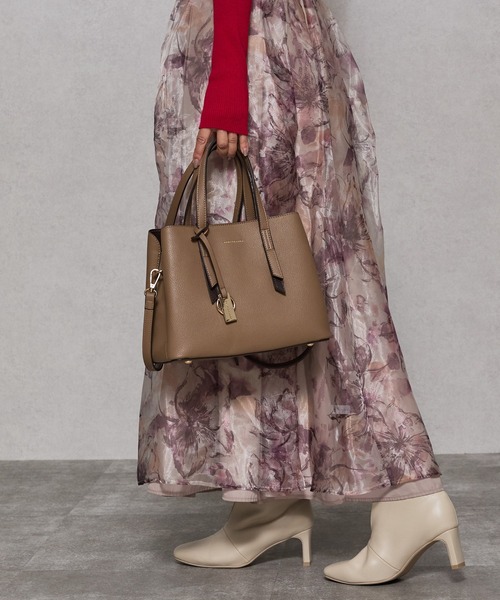 MERCURYDUO（マーキュリーデュオ）の「【MERCURYDUO/マーキュリーデュオ】ワーク 両アオリポケットハンドバッグ／500mlペットボトル収納可能（ハンドバッグ・レディース・ブラック/アイボリー/グレイッシュベージュ・FREE）」の11枚目の写真