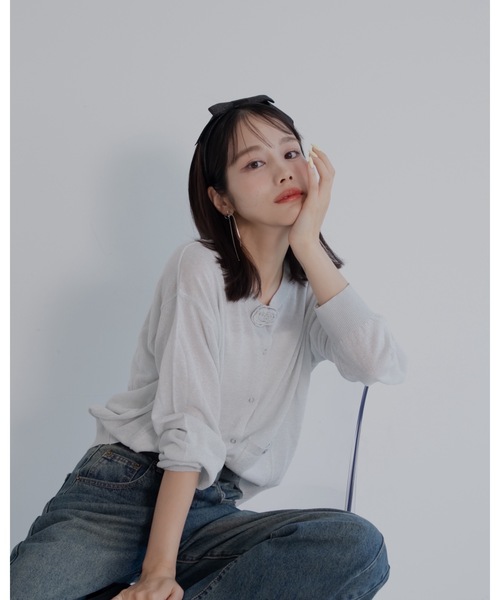 jumelle(ジュメロ)の「スリムリボンピアス(ピアス(両耳用)・レディース・シルバー・FREE)」の5枚目の写真