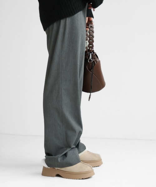 VIVIAN（ヴィヴィアン）の「もふぽか厚底チャンキーヒールサボムートンブーツ（ブーツ・レディース・ブラック/キャメル/ベージュ・LL/S/M/L）」の14枚目の写真