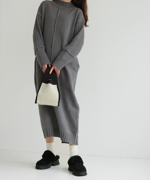 VIVIAN（ヴィヴィアン）の「もふぽか厚底チャンキーヒールサボムートンブーツ（ブーツ・レディース・ブラック/キャメル/ベージュ・LL/S/M/L）」の10枚目の写真