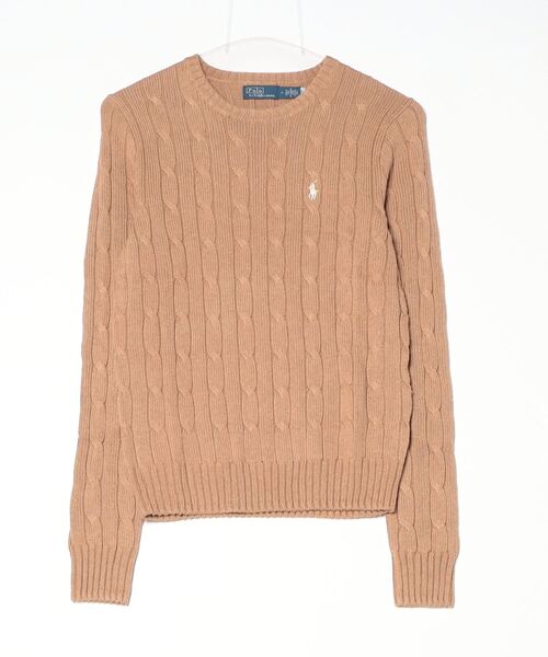 ケーブルニット コットン クルーネック セーター（ニット/セーター