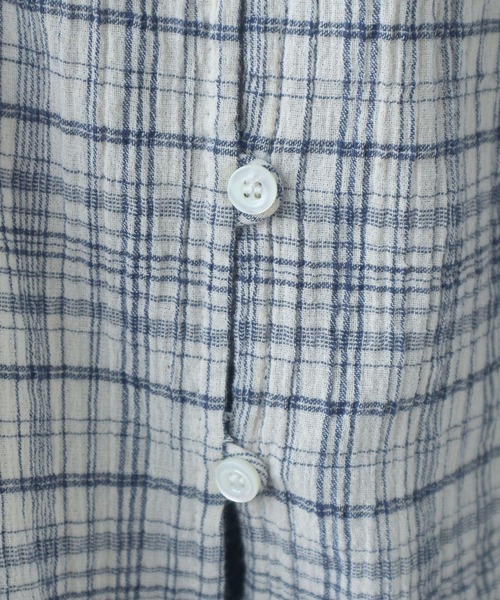 bulle de savon（ビュルデサボン）の「△ちぢみcheck ブラウス（シャツ/ブラウス・レディース・キナリ/ピンク・FREE）」の20枚目の写真