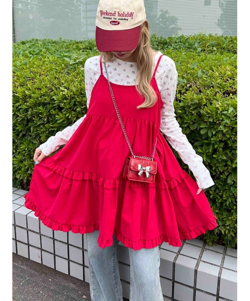 WC（ダブル シー）の「《秋冬新作★》リトルフラワーパターントップス（Tシャツ/カットソー・レディース・ホワイト/ネイビー・FREE）」の5枚目の写真