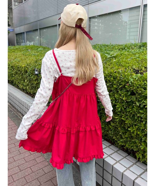 WC（ダブル シー）の「《秋冬新作★》リトルフラワーパターントップス（Tシャツ/カットソー・レディース・ホワイト/ネイビー・FREE）」の6枚目の写真