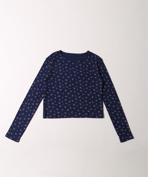 WC（ダブル シー）の「《秋冬新作★》リトルフラワーパターントップス（Tシャツ/カットソー・レディース・ホワイト/ネイビー・FREE）」の18枚目の写真
