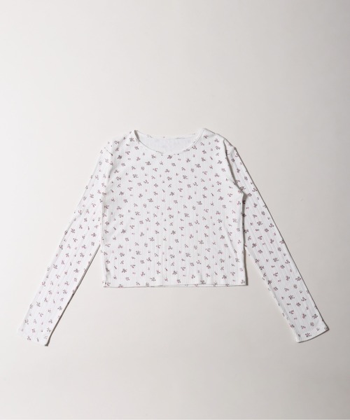 WC（ダブル シー）の「《秋冬新作★》リトルフラワーパターントップス（Tシャツ/カットソー・レディース・ホワイト/ネイビー・FREE）」の17枚目の写真