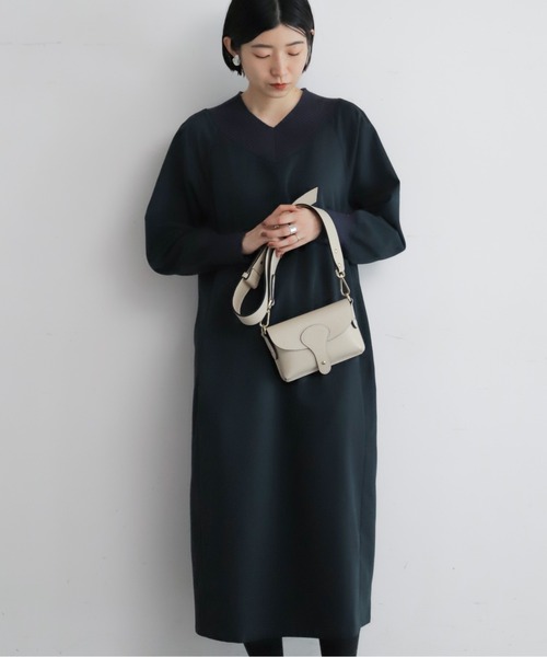 リブVネック ストレートワンピース | NOMBRE IMPAIR